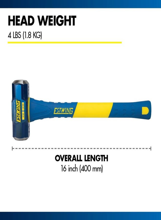 إستوينج مطرقة ثقيلة ذات وجه صلب من غروز إستوينغ، بمقبض من الألياف الزجاجية (رأس بوزن 1.8 كجم × مقبض بطول 16 بوصة) - Image 3